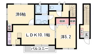 ポーシェガーデン6【2階】の間取り