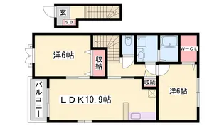 グラン フレールⅡ【2階】の間取り