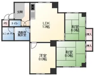 シャルムみつひろ【301号室】の間取り