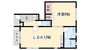 ハイツポジティブ【1号室】の間取り