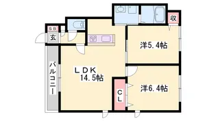 アゼリア宮上C棟【103号室】の間取り