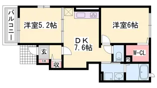 Belle Soleil Ⅱ【1階】の間取り