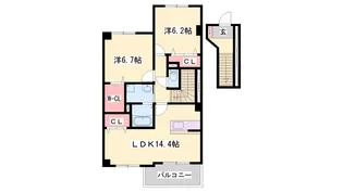 セイントサチ【4階】の間取り