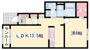 ラッフィナート・リアンA【1階】の間取り