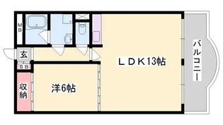 ダイヤマンション【2-B号室】の間取り