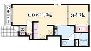 エスペランサ白国Ⅰ【1階】の間取り