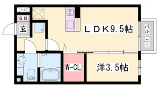 ローズガーデン【1階】の間取り
