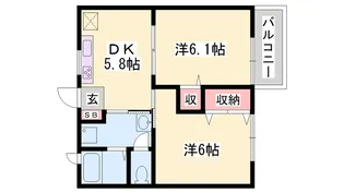 ファミール蓼野【2階】の間取り