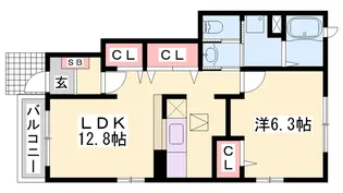 パストラルⅡ【1階】の間取り