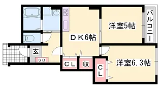 M.フルーレ【1階】の間取り