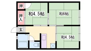 フジイコーポ【2-2号室】の間取り