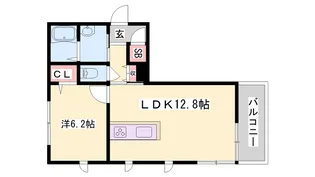 セレナヴィラ【203号室】の間取り