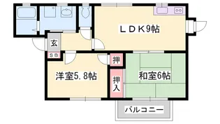 フレグランス今市【101号室】の間取り