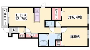 ベル・セーズⅡ【1階】の間取り