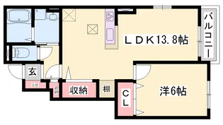 エステート 社Ⅰ【1階】の間取り