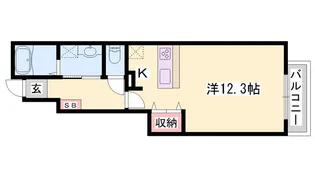 マーカスB【101号室】の間取り