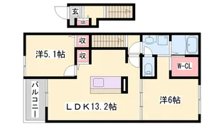 スカイ・ガーデンズ【2階】の間取り
