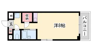 1Rの間取り画像