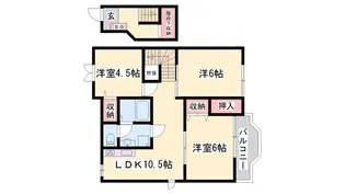 グレースガーデンII【2階】の間取り