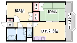 アメニティ中田Ⅲ【2階】の間取り