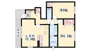 カモミールⅢ A【1階】の間取り