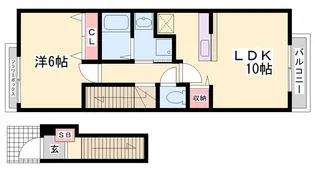 リジュール南条【2階】の間取り