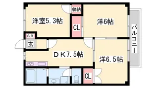パレスイナバ【2階】の間取り