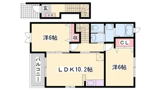 エレガンシア【2階】の間取り