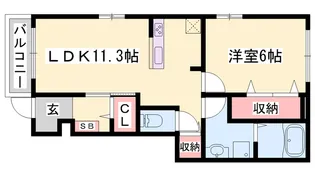 ファイン コルソⅡ【101号室】の間取り