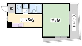1DKの間取り画像