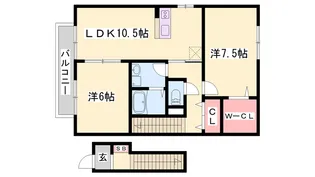 エスペランサオアシス【2階】の間取り