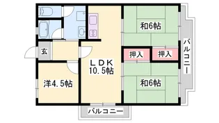 城西ハイツ【2階】の間取り