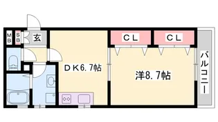プロヴァンス富永【2階】の間取り