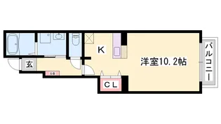 アイビーフラットA【1階】の間取り