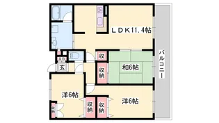 ロイヤルメゾン草上【2階】の間取り