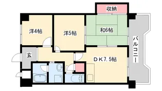 ロイヤルコーポ伊保【3階】の間取り