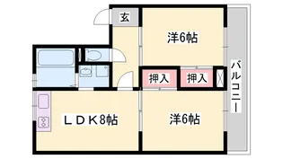 中村ハイツ【5階】の間取り