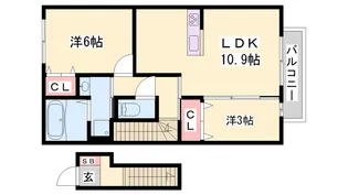 アリスⅡ【2階】の間取り