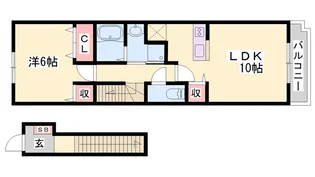 ウィル ヴェステージ参番館【2階】の間取り