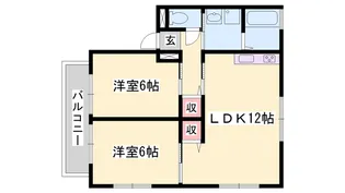 ハーモネート城西【1階】の間取り