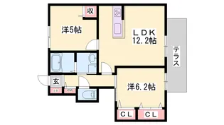 MAST COURT加古川南 E棟【1階】の間取り