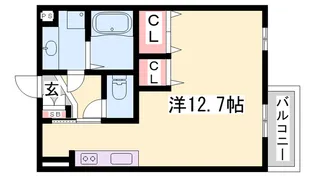 サンブランシュセジュール【1階】の間取り