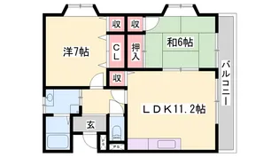 サンローヤル【101号室】の間取り