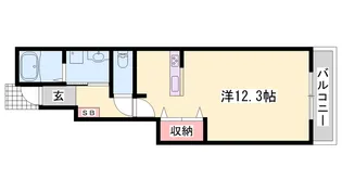 ウエスト ウッド アベニュー【102号室】の間取り