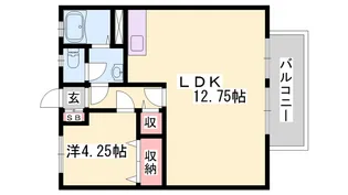 三船ハイツ【2階】の間取り