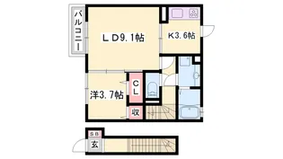 リガーレ平松【2階】の間取り