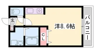 プラティークレーブⅢ【1階】の間取り