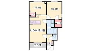 エスポアールコート【105号室】の間取り