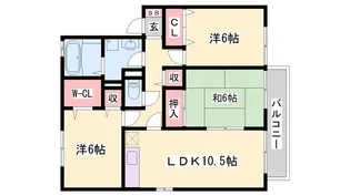 アーヴェニール憩【2階】の間取り