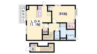 ル・フトゥール【2階】の間取り